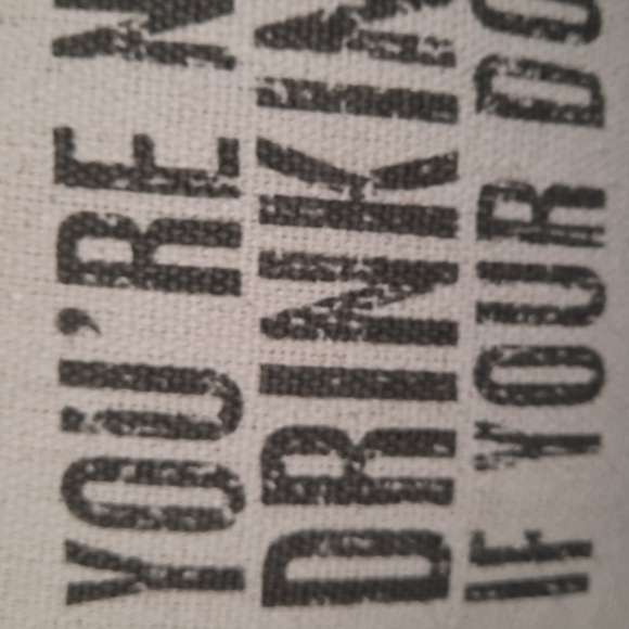 Pillow Throw Toss Accent Bed Not Drinking Alone Dog Pet Cotton Urban Farmhouse - Picture 2 of 8